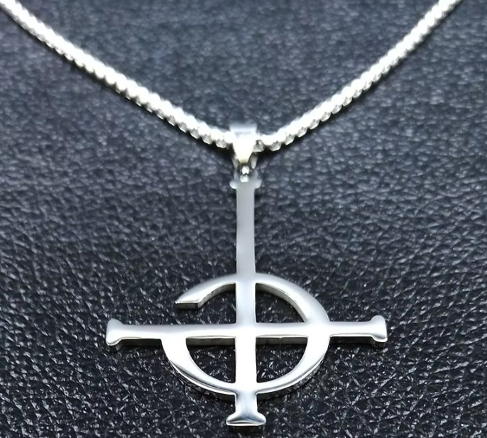 Ghost BC Necklace Nameless Ghost Band Crucifix Papa Emeritus Stainless Steel