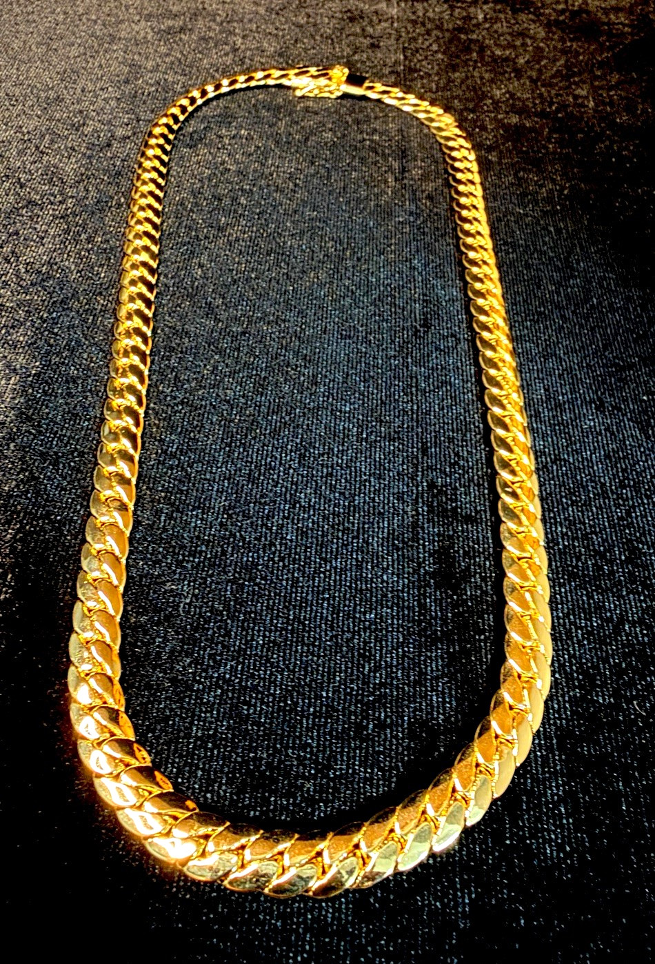 Miami Cuban 14K Stamped Gold Filled 20in 7.5 MM necklace W/box lock. BRAND NEW