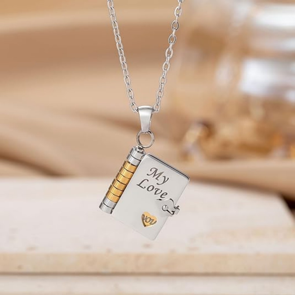 Valentines Day-Book Necklace for grandson/Granddaughter/Daughter/Son/sweetheart
