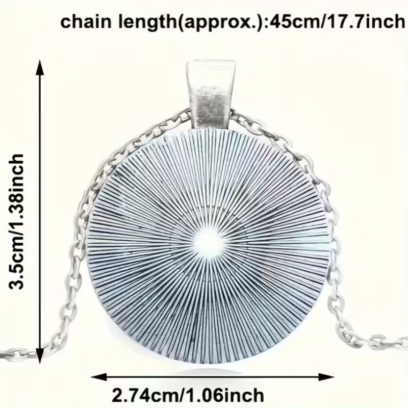 Eye Of Providence Round Necklace Jewelry Silvery Magical Gothic Pendant B