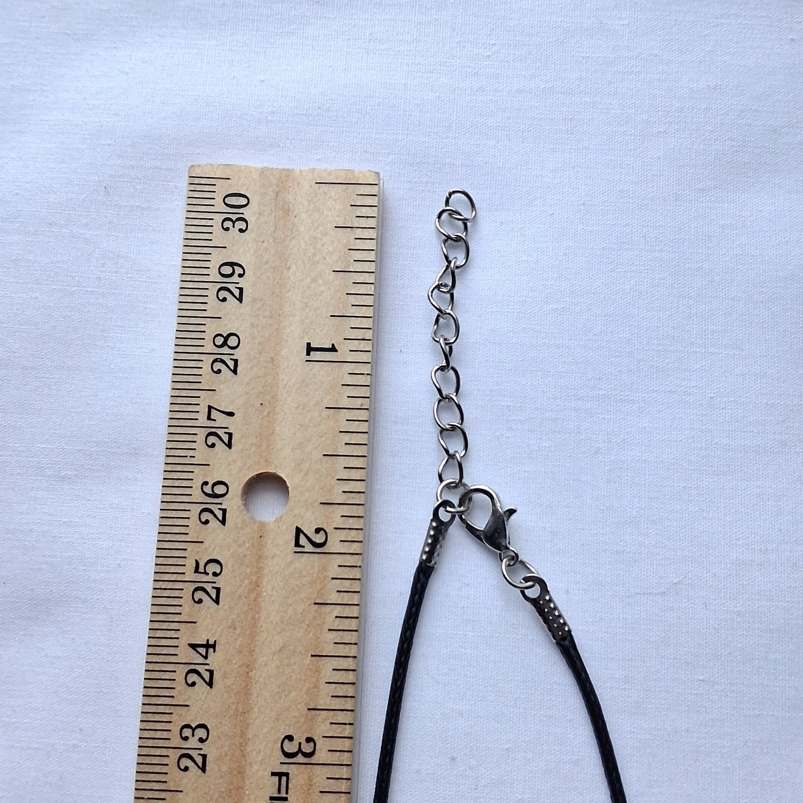 Faceted Yellow Glass Bead Pendant Black Cord Rope Necklace Handmade Statement