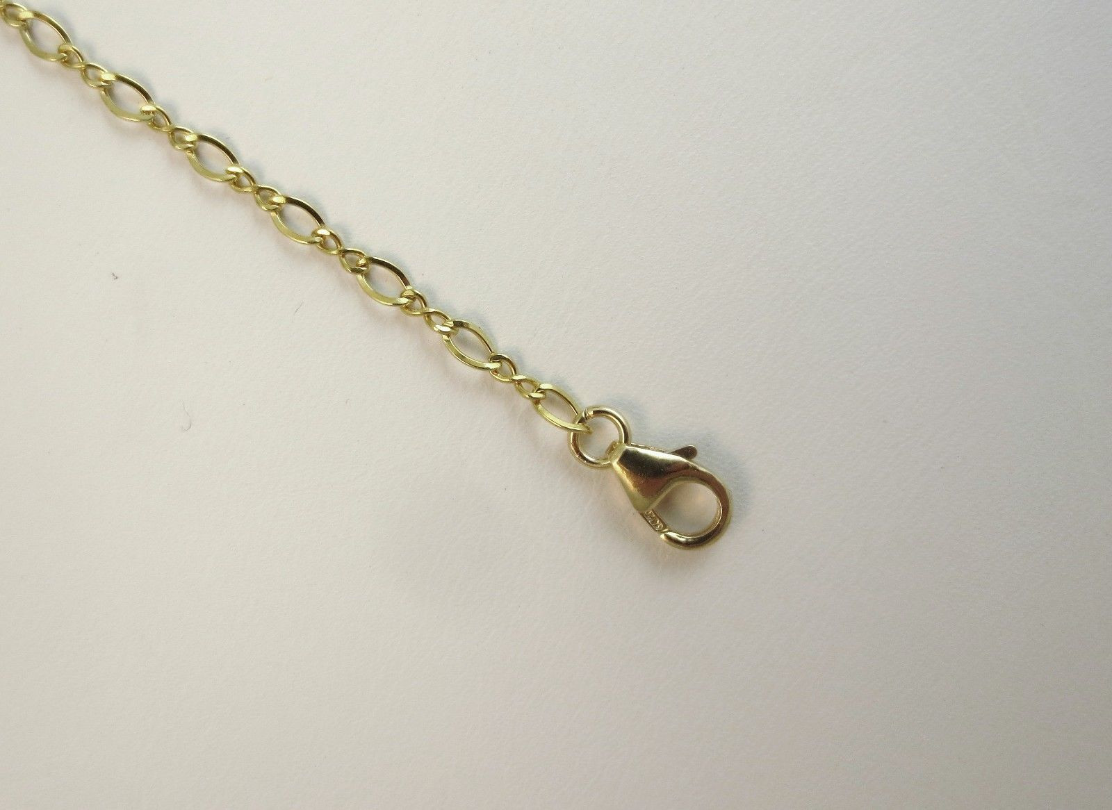 14 to 30 inch, 14k Gold Filled(1/20 of 14k) 2.2mm Flat Link Chain. Necklace. NEW