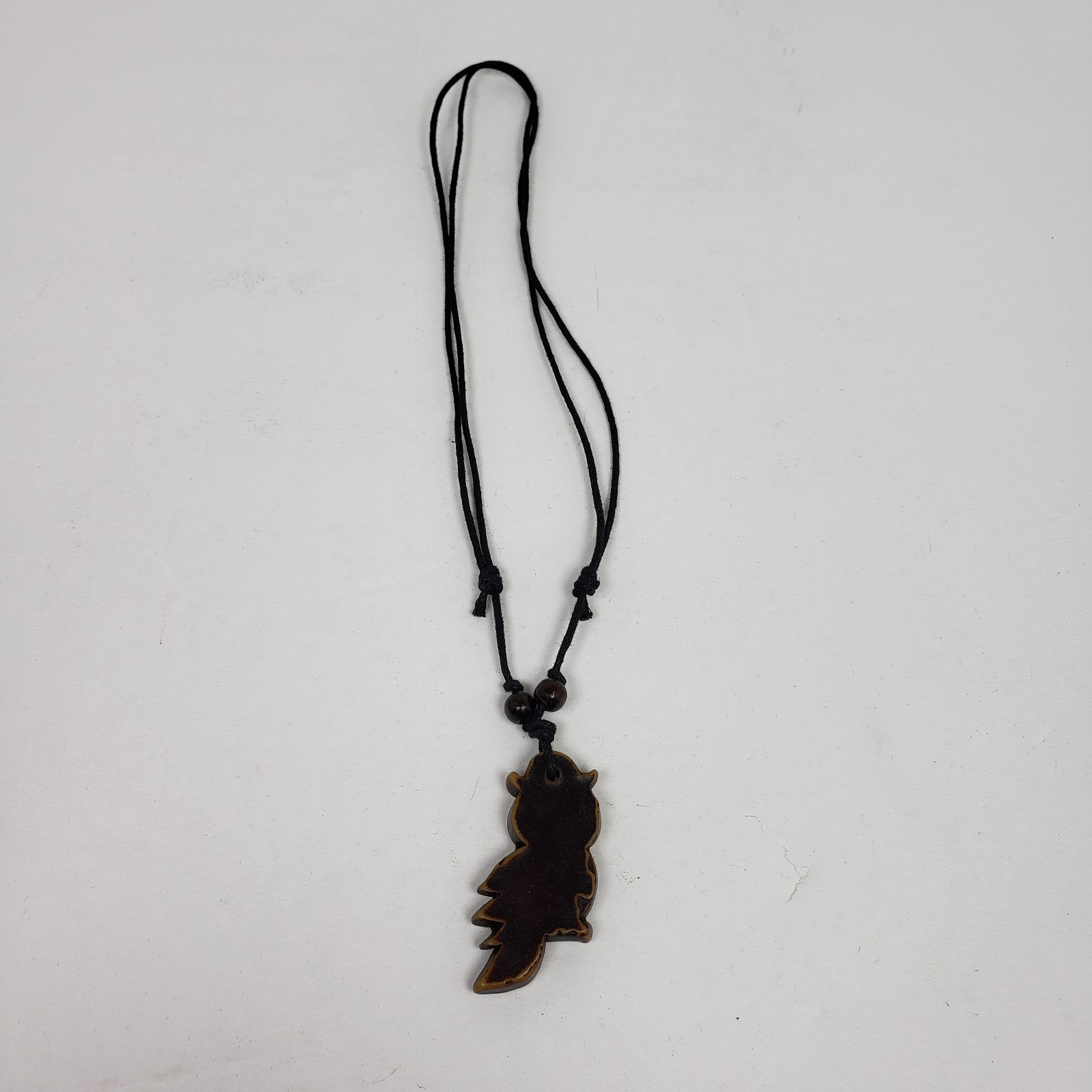 Vintage Adult Fashion Brown Owl Tribal Adjustable Pendant Necklace 026