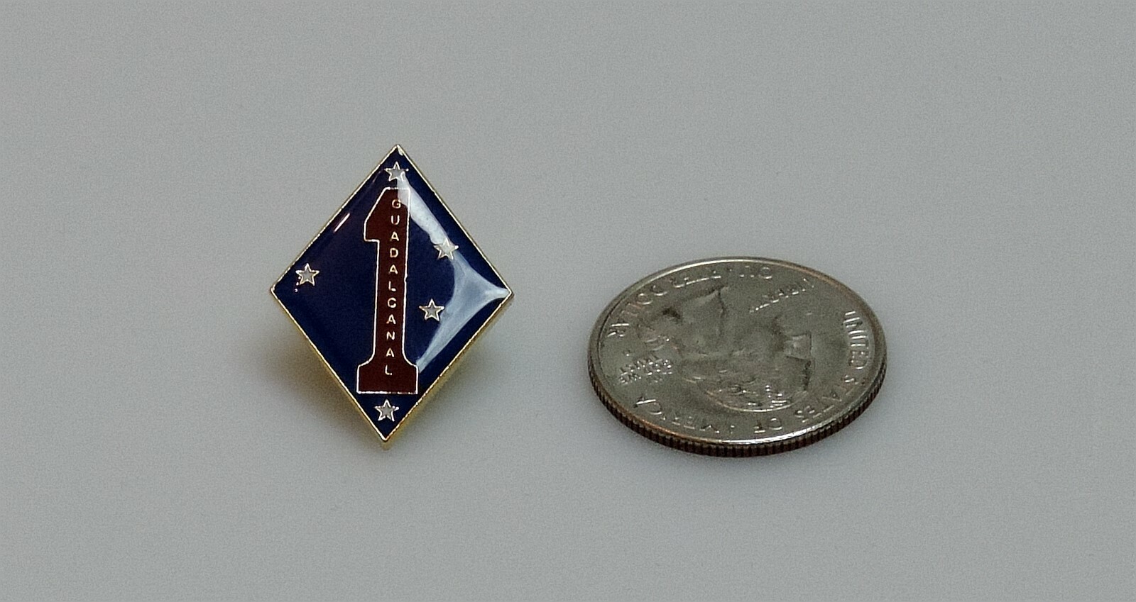 UNITED STATES MARINE CORPS- 1ST MARINE DIVISION LAPEL PIN