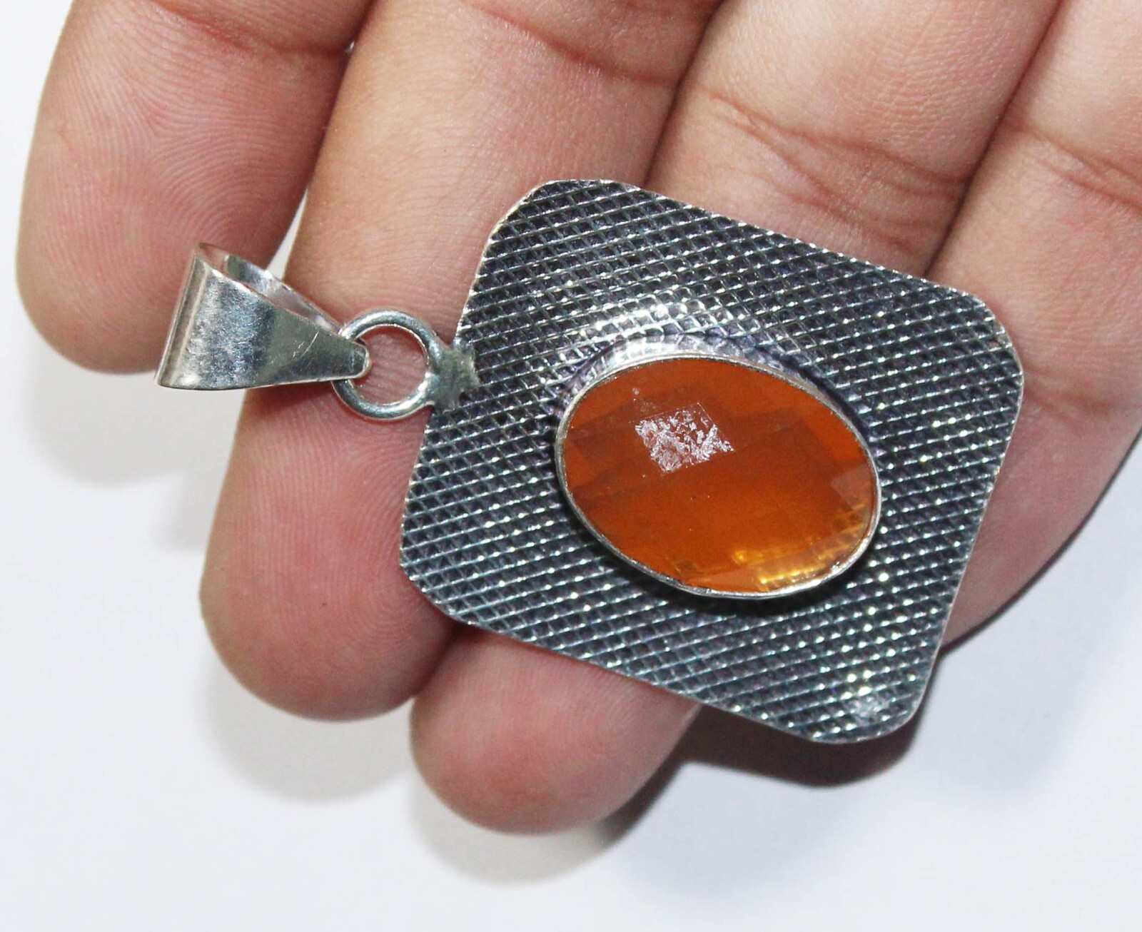 Hydro Onyx Oval Shape Gemstone Handmade Pendant Jewelry Pendant Size 1.5 inches