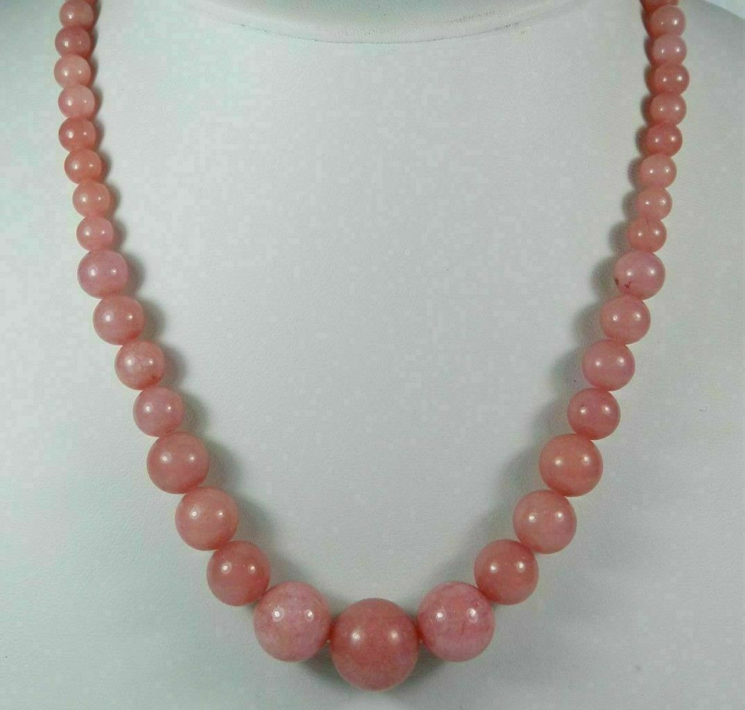 AAA Beautiful Fashion 6-14mm Multi-Color Gemstone Round Beads Necklaces 18in