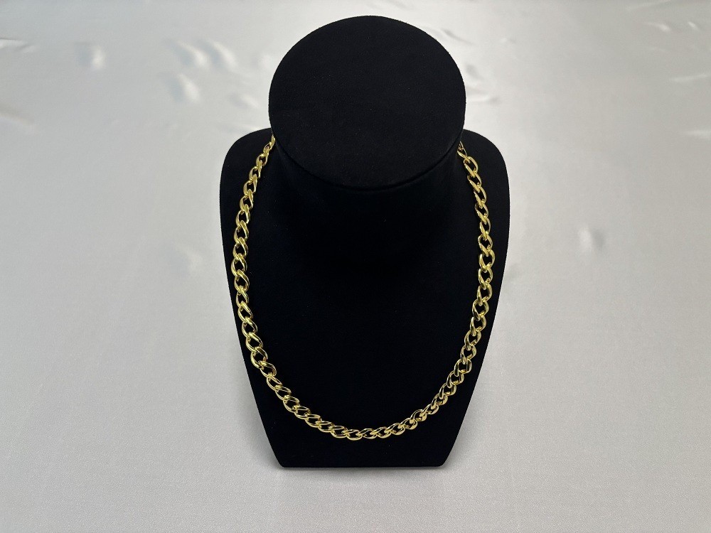 18K Yellow Gold 10MM Miami Cuban Link Chain Necklace 24INCH
