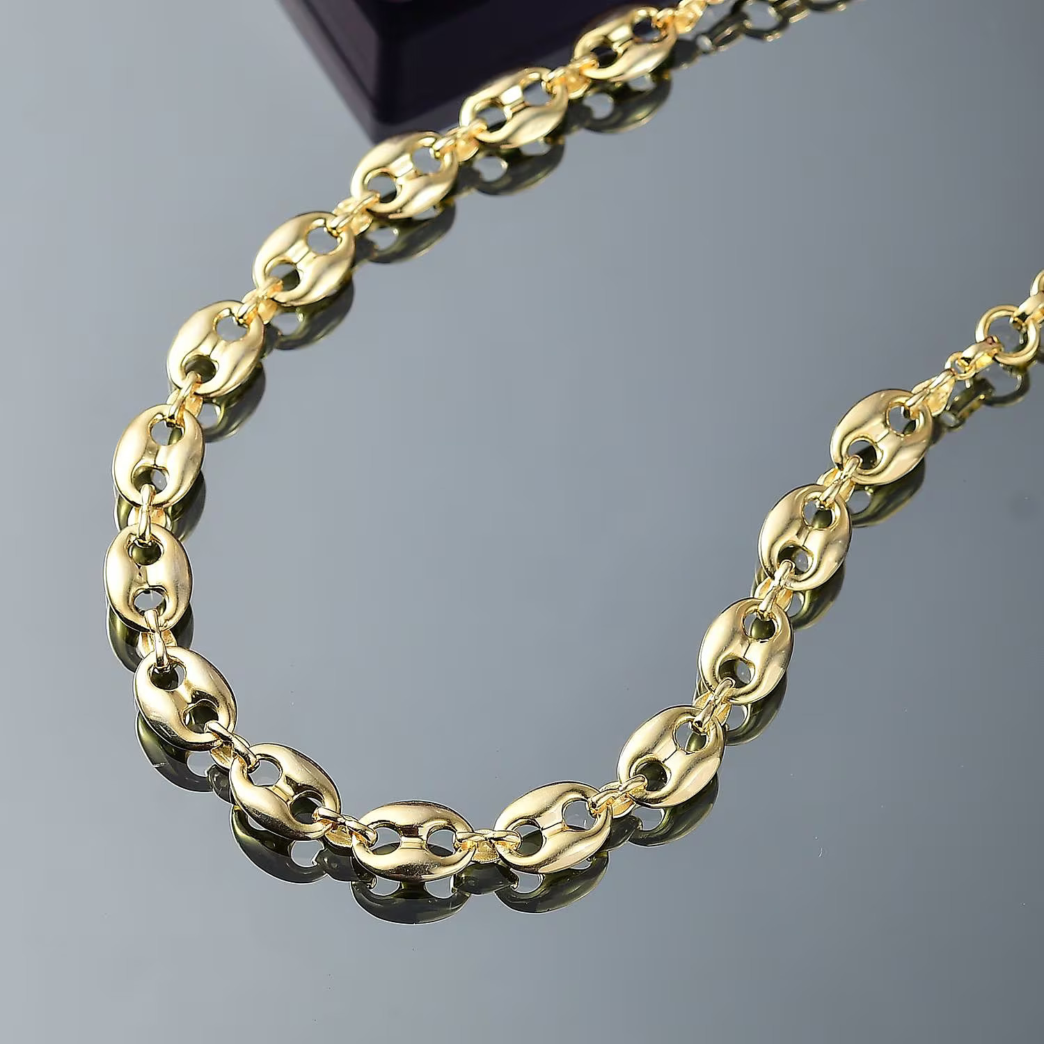 Mariner Link Necklace in 18K Yellow Gold Plated Bronze 18-20 Inches Christmas