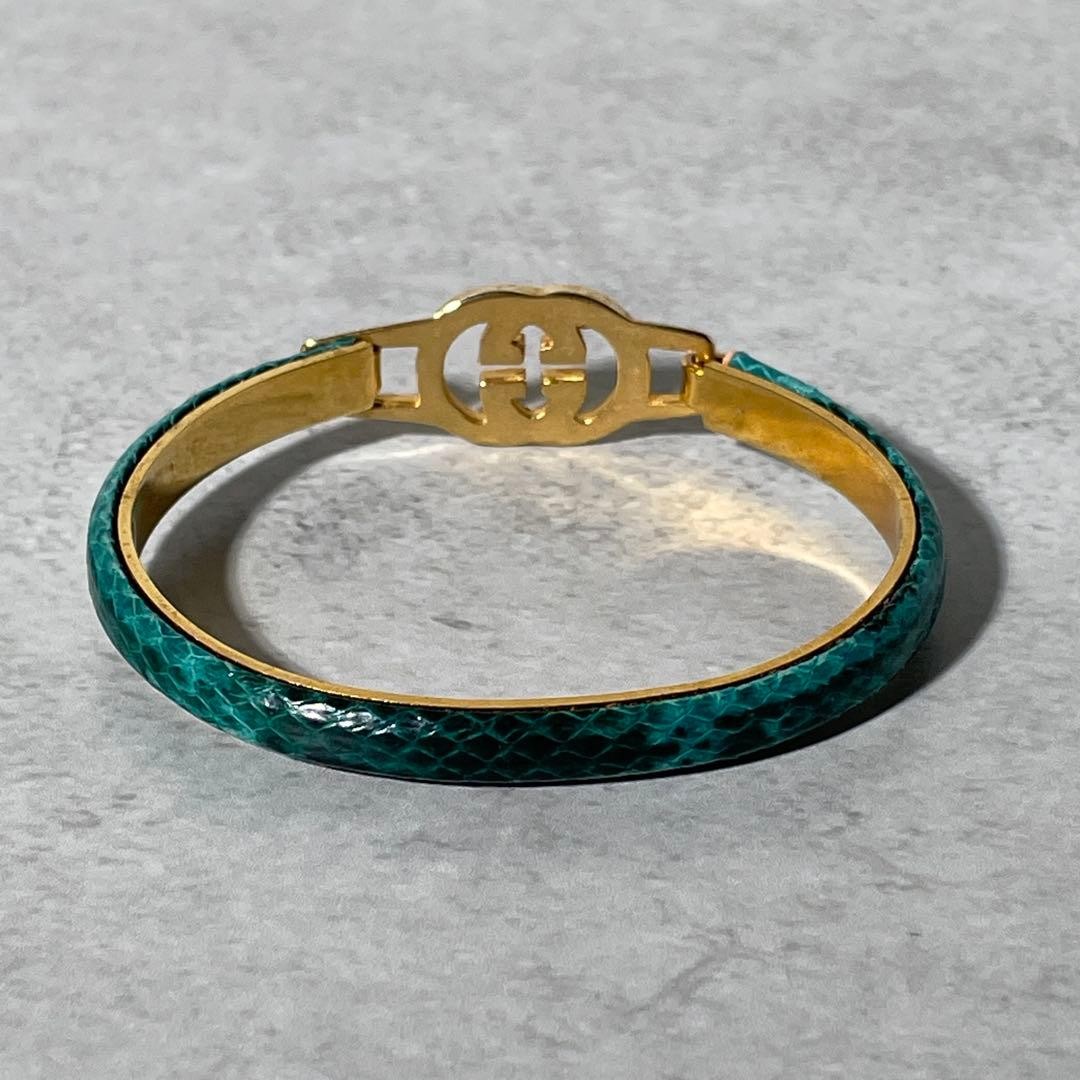 Rare Old Gucci Bracelet Snakeskin Vintage