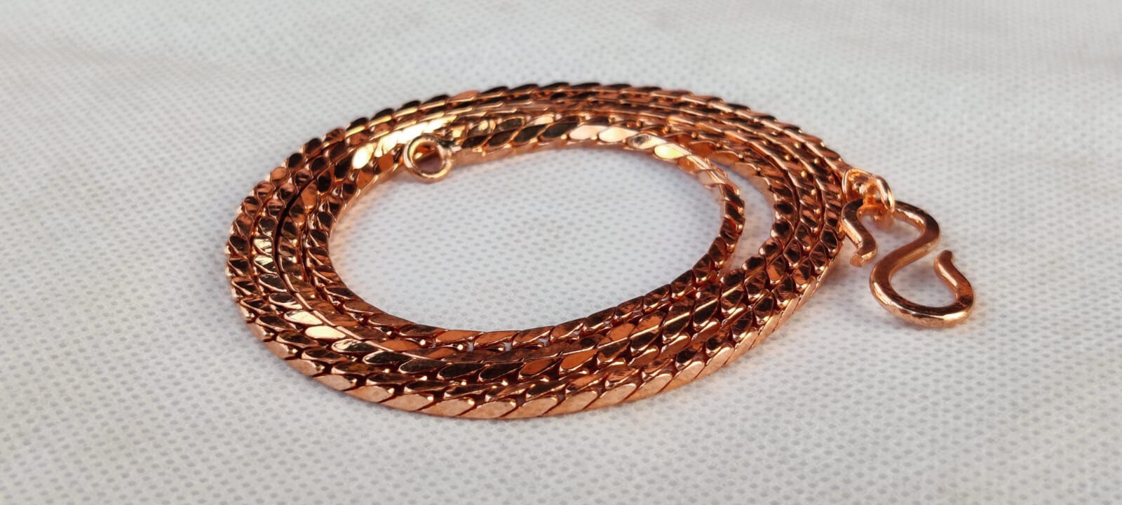 Antique 100% Solid Copper Chain Necklace length-16 Inch to 36 Inch Men And Women