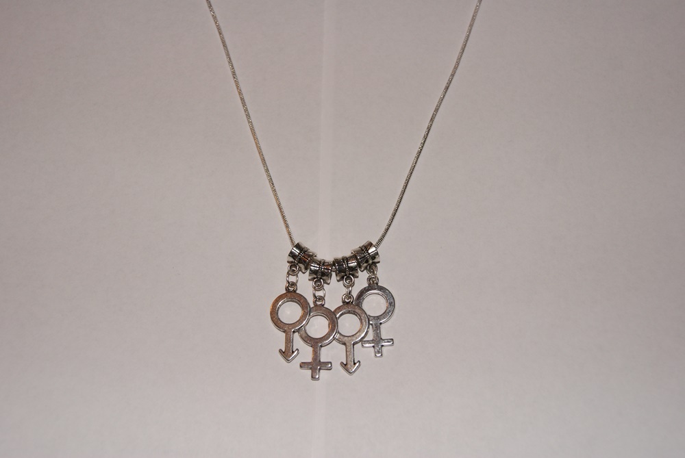 Hotwife ‘MFMF’ Male Female Male Female Threesome Euro Necklace Lifestyle Symbols