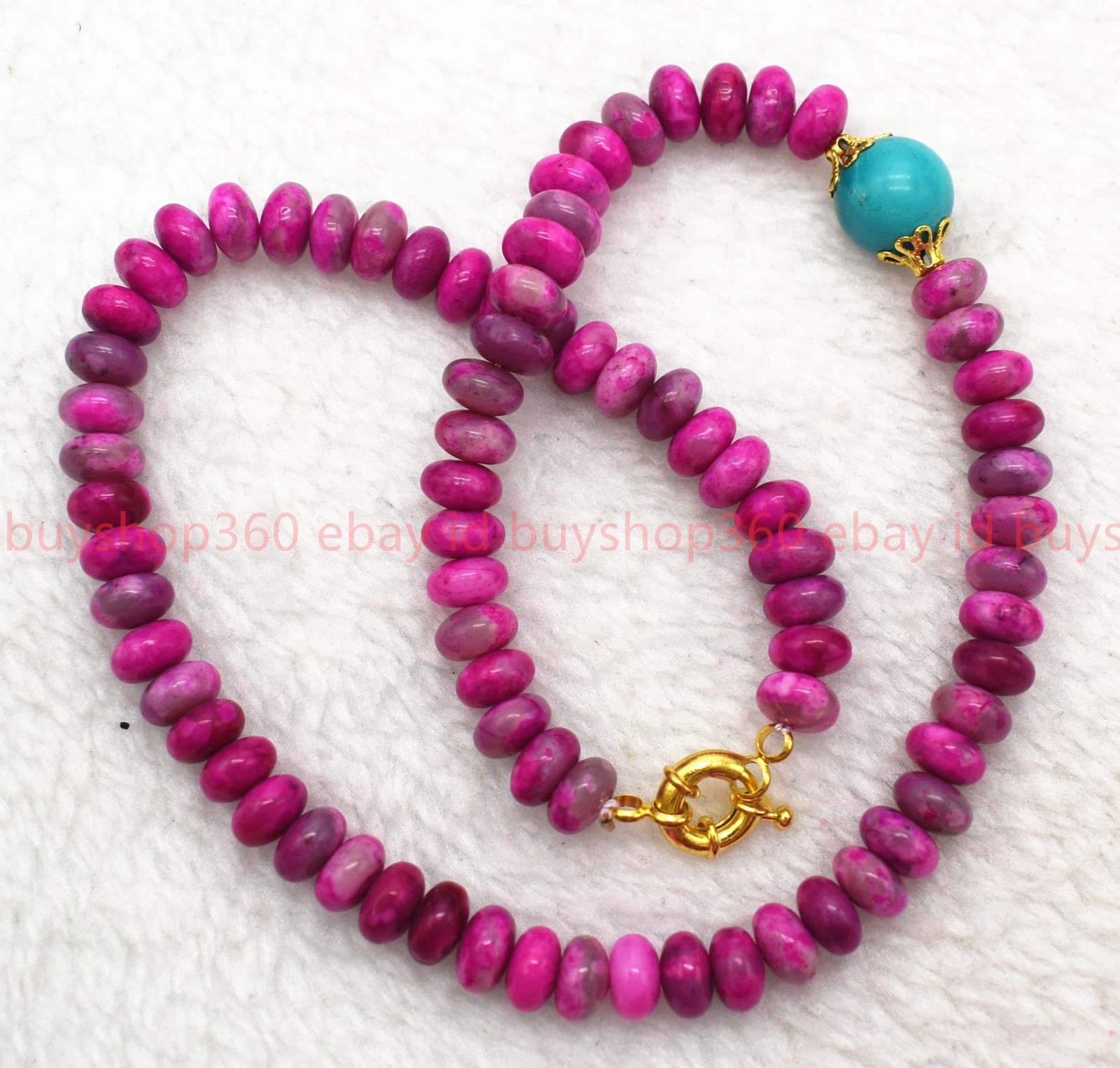 Fashion 5x8mm Rose Red Crazy Lace Agate Rondelle Beads Gemstone Necklace 18-26in