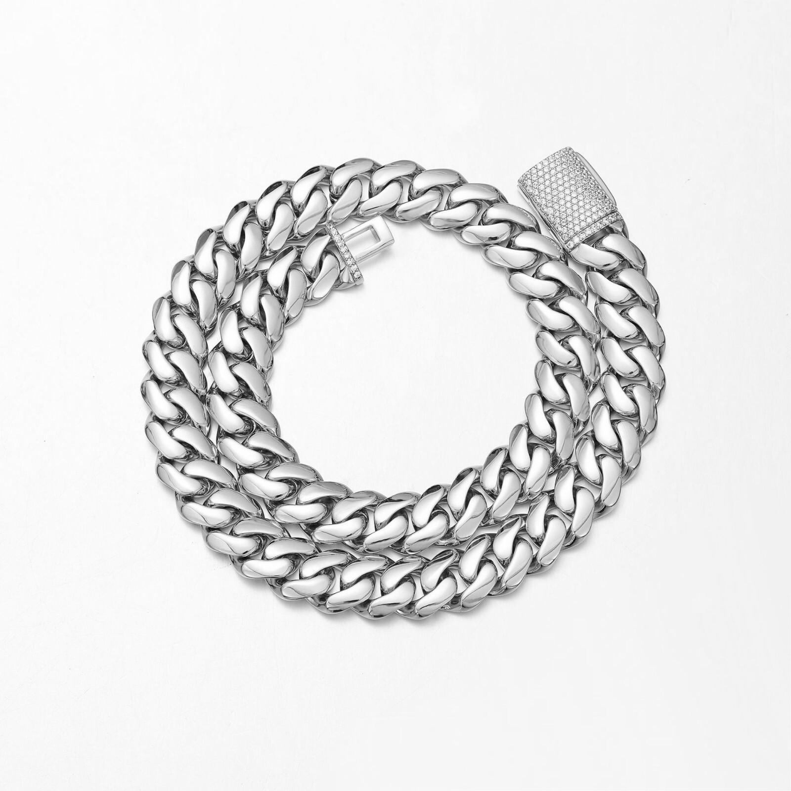 10-22mm Stainless Steel Miami Hip Hop Cuban Chain Necklaces or Bracelets