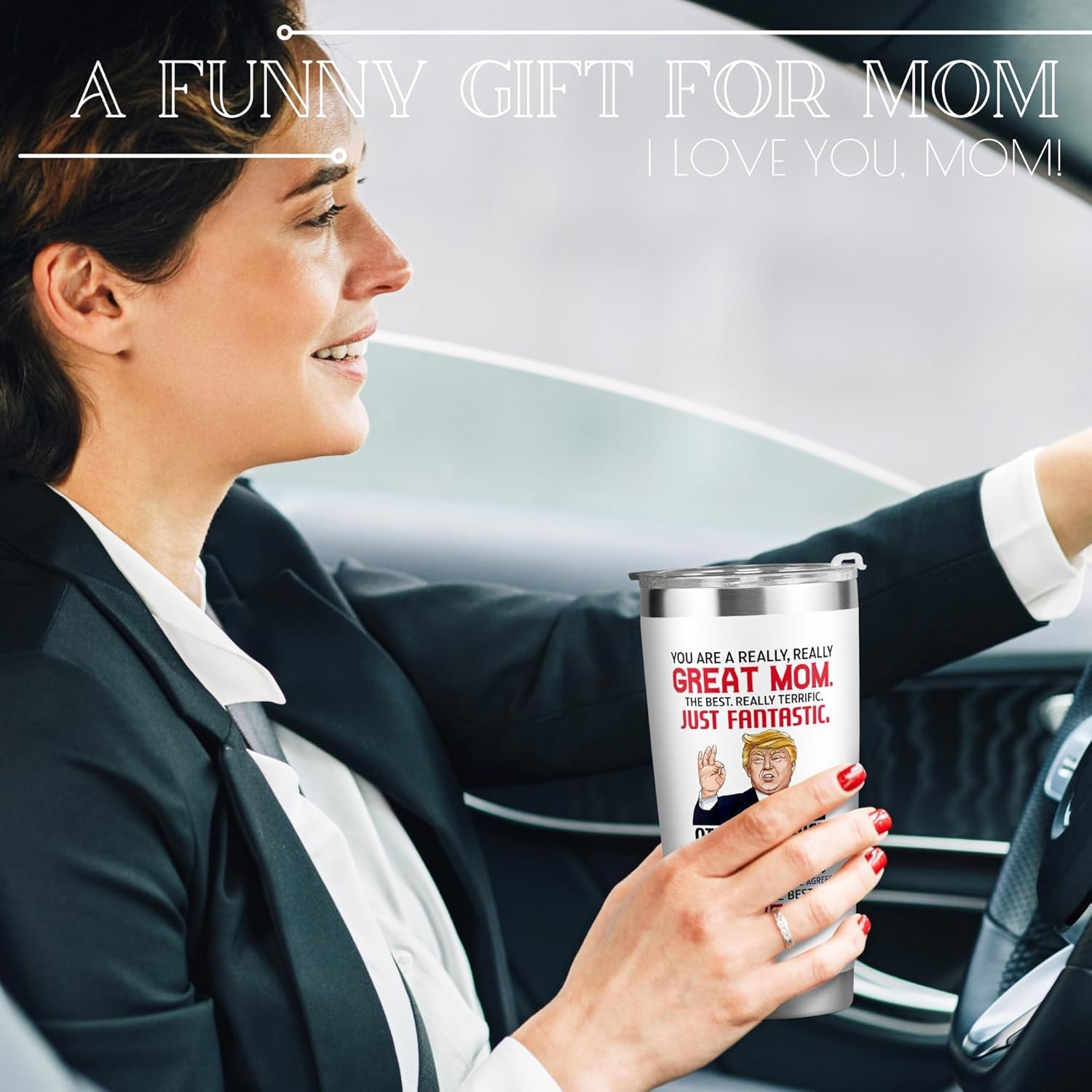 Mom Gift 20oz Stainless Steel Tumbler Birthday Christmas Valentines Day Cup Set