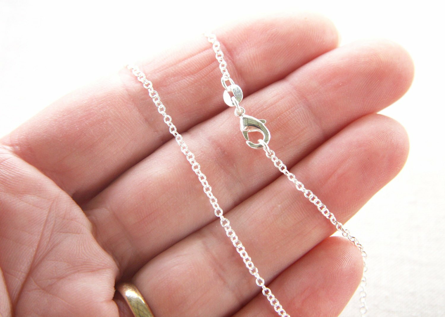small SHARK OCEAN NAUTICAL pendant charm 925 Sterling Silver 22″ Necklace women