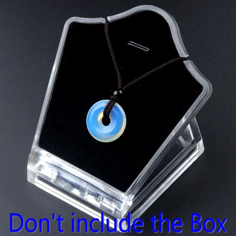 20mmNatural Stone Lucky Peace Pendant Jewelry Charm Bead Pendant Handicraft Rope