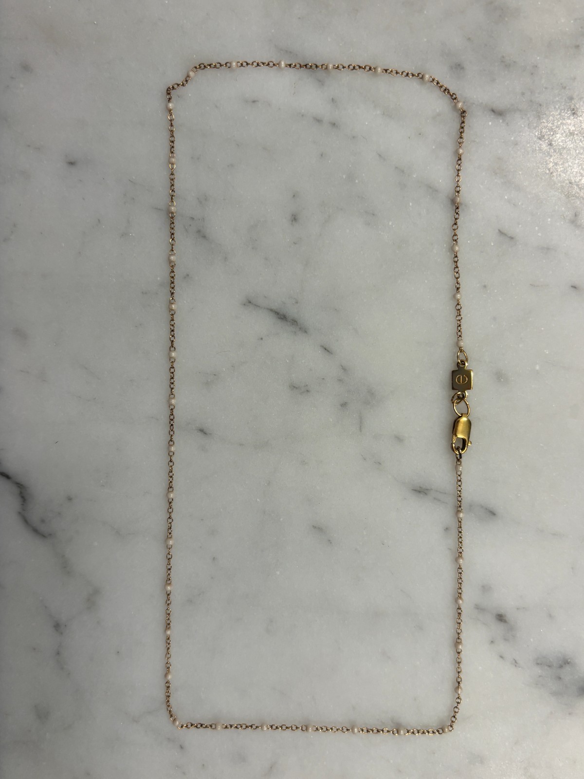 Enewton choker simplicity chain gold – pearl 2mm (15in length)