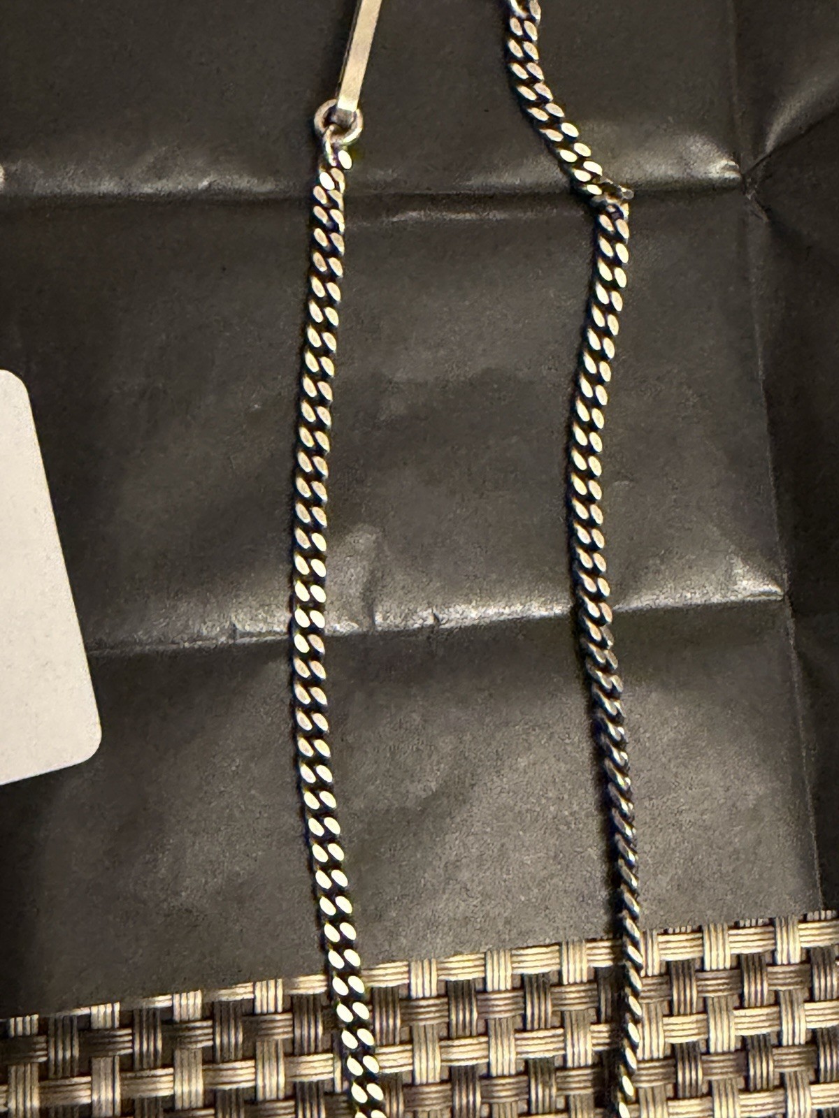 Werkstatt:München Necklace Curb Chain Snap Link (Model M3315SI.00001), 48-cm-50