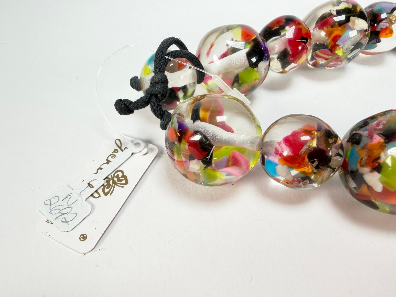 Jackie Brazil “Large spheres” Short Abstract Cascade Necklace 50cm ( N2692 )
