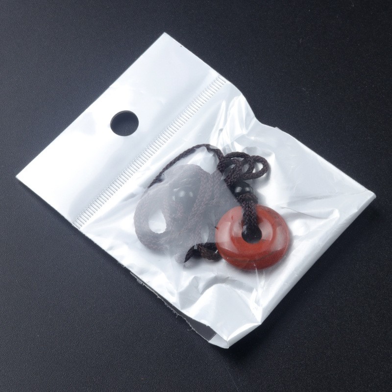 20mmNatural Stone Lucky Peace Pendant Jewelry Charm Bead Pendant Handicraft Rope