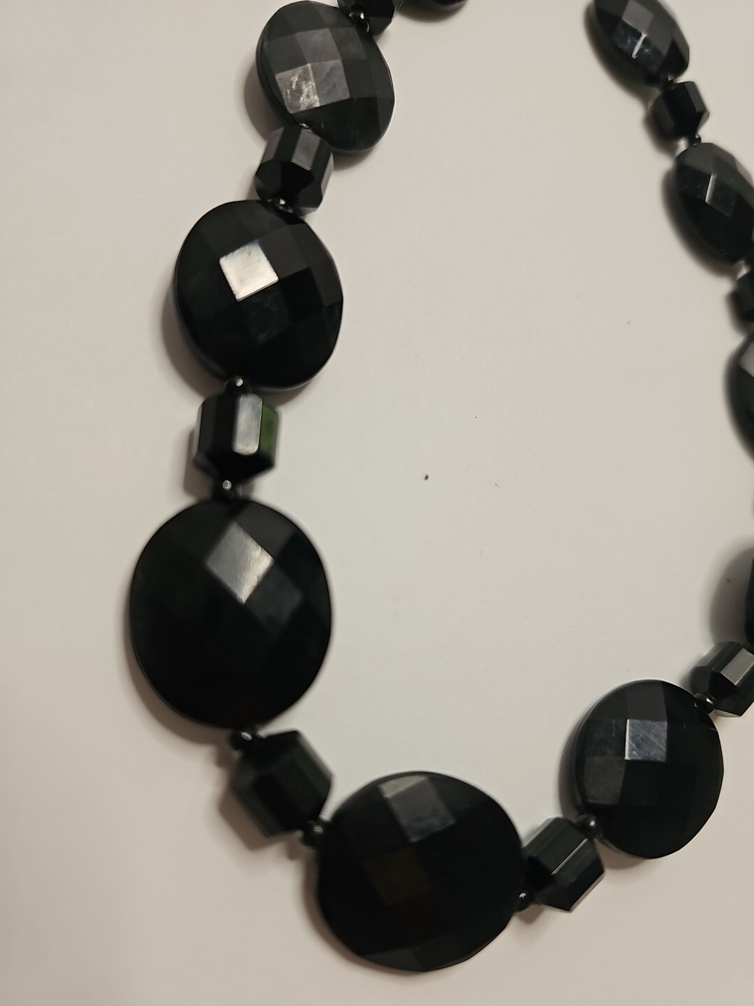 Choker Necklace Germany Black Faux Jewel Beads 14″ Long Fashion Neck Jewelry