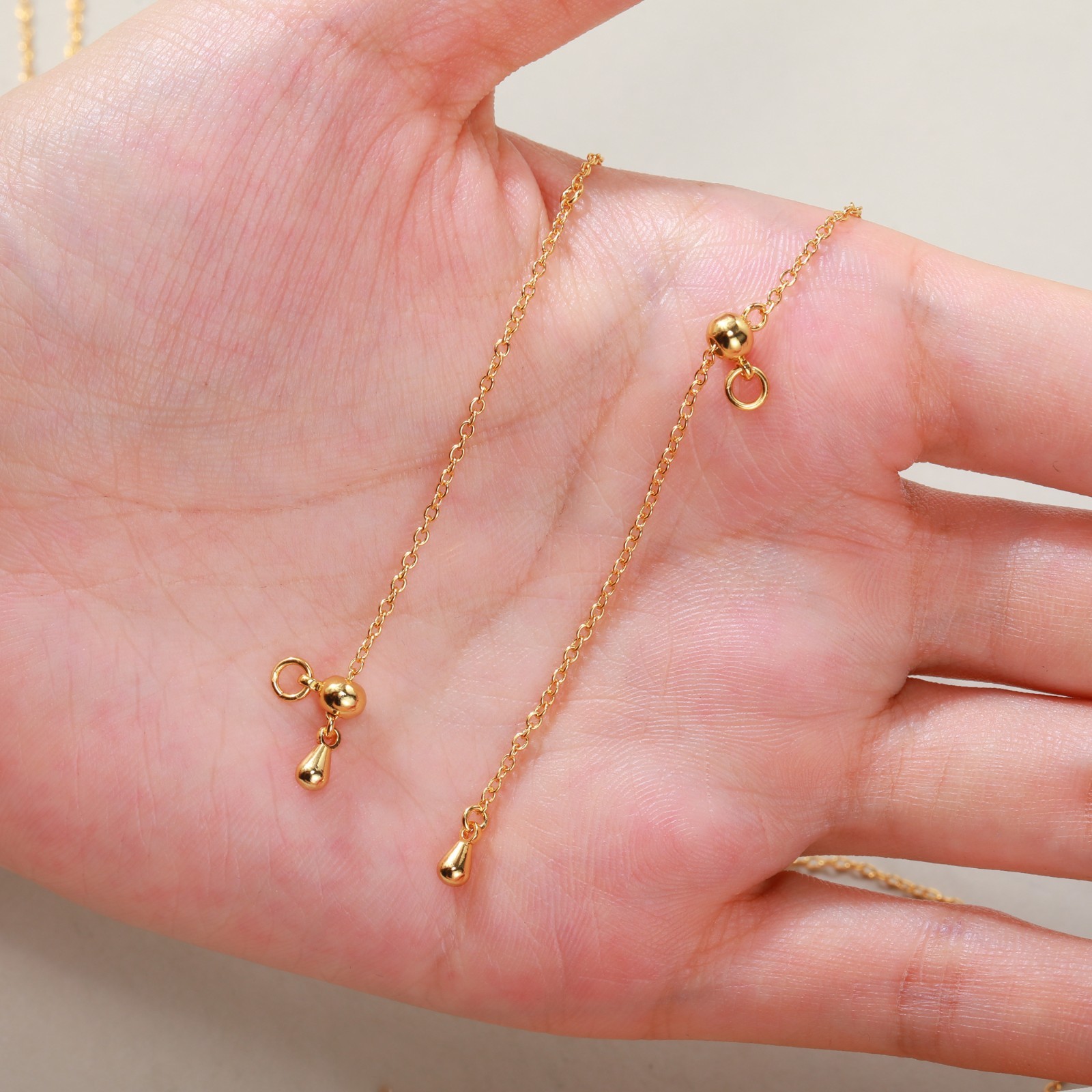 Gold Zircon Necklaces Number Design Collarbone Necklace Clavicle Chain