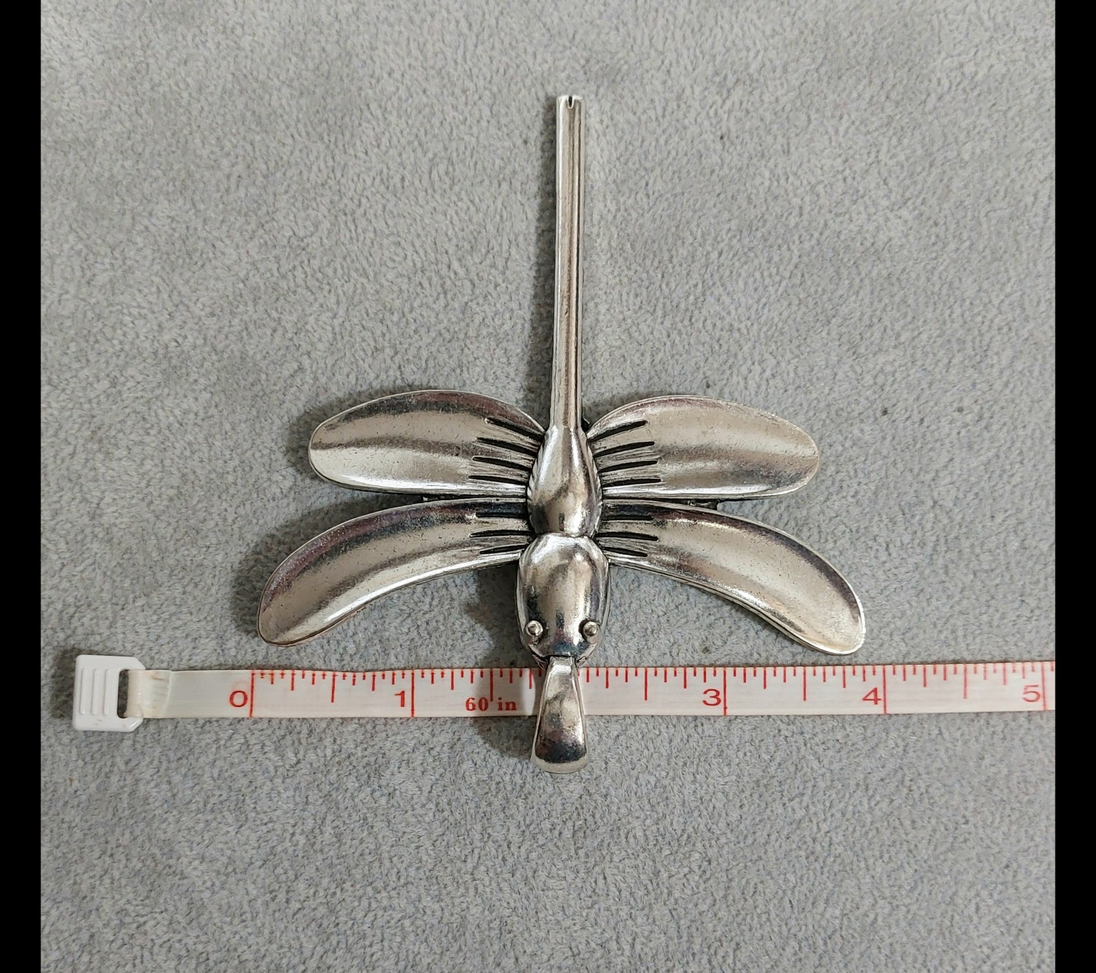 Dragonfly Silver Necklace Pendant – Women’s Jewelry Oversized