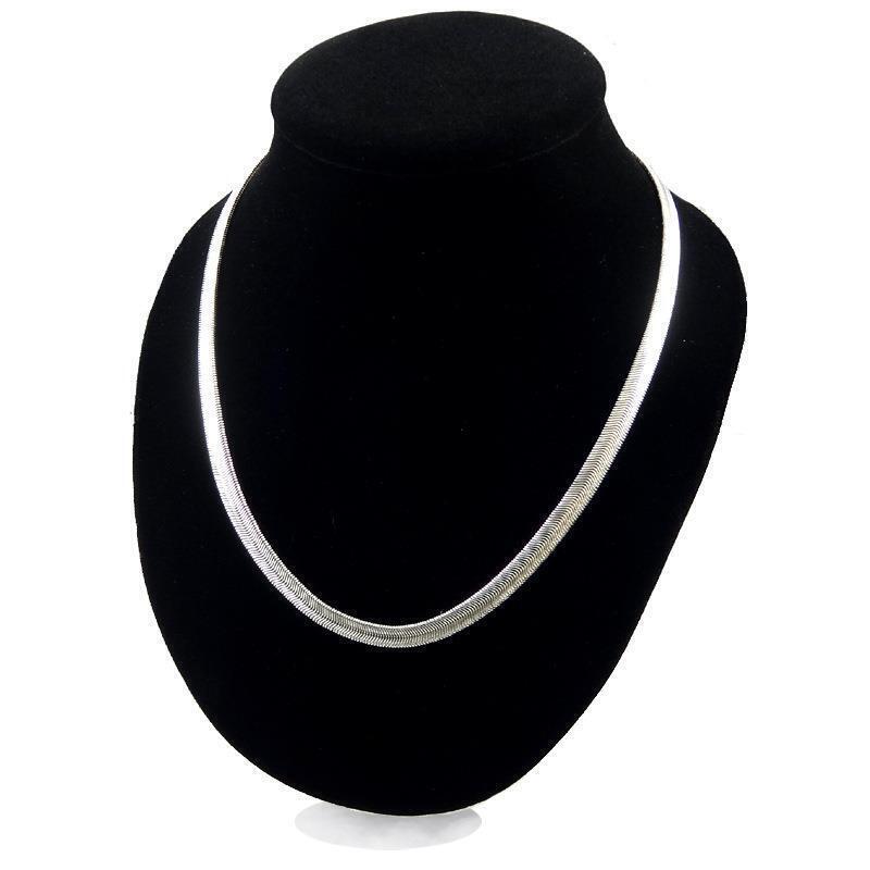 925 Sterling Solid Silver Men Women Jewelry Snake Chain 18- 24 Inch Necklace USA