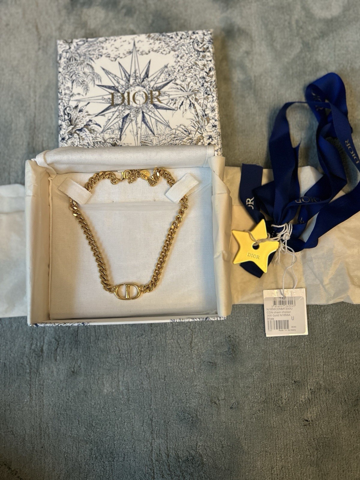 Christian Dior CD Chain Choker
