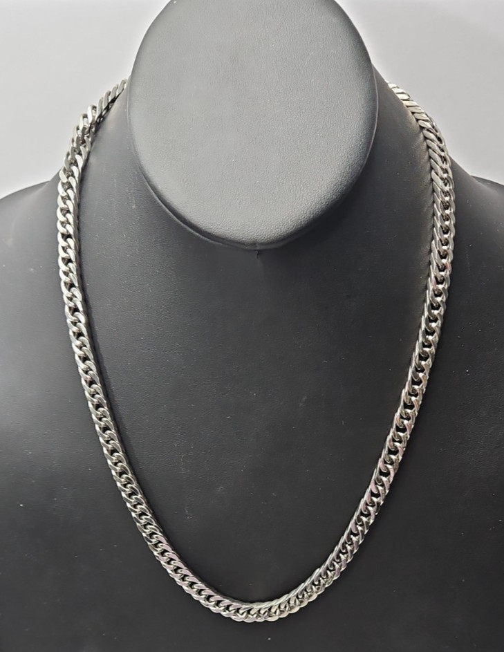 Stainless Steel Necklace Flat Cuban Curb Link Design