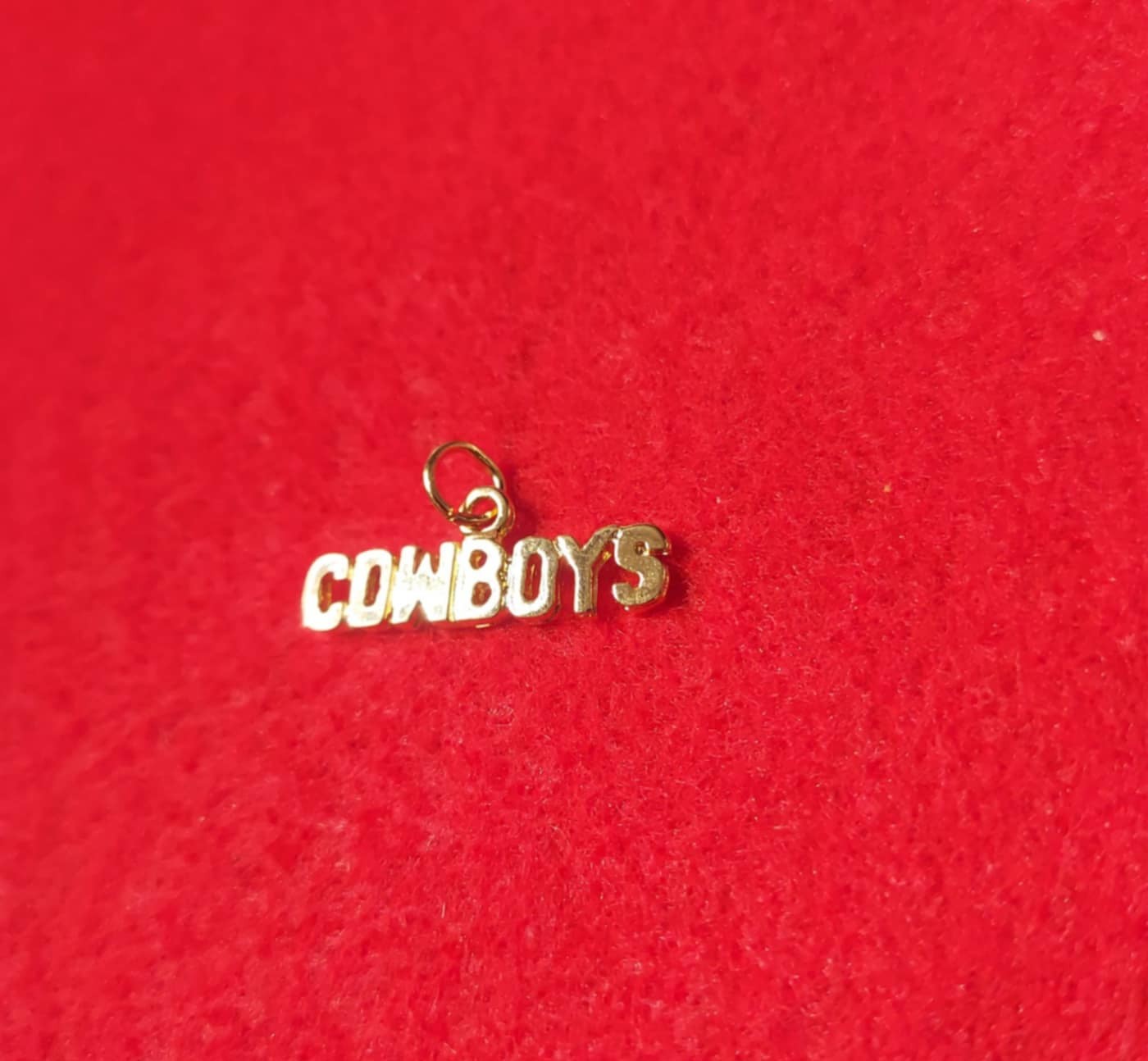 DALLAS COWBOYS SPORTS TEAM 14KT GOLD PLATED CHARM