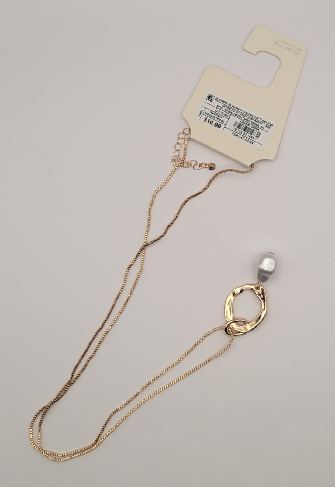 A New Day Gold Necklace (14″)