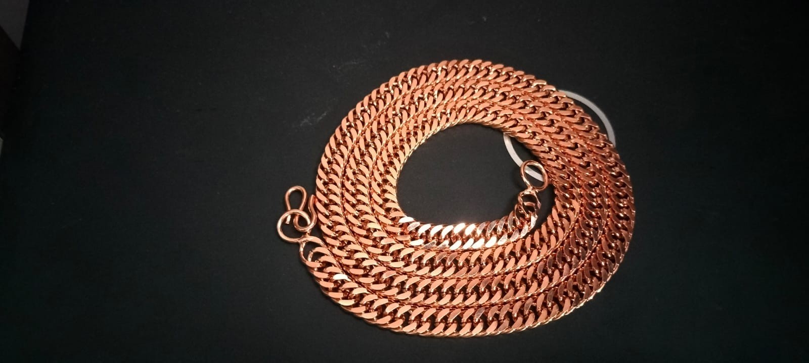 Pure Solid Coppe Chain Solid Arthritis Cuban Chain Curb Link Rider Unisex chain