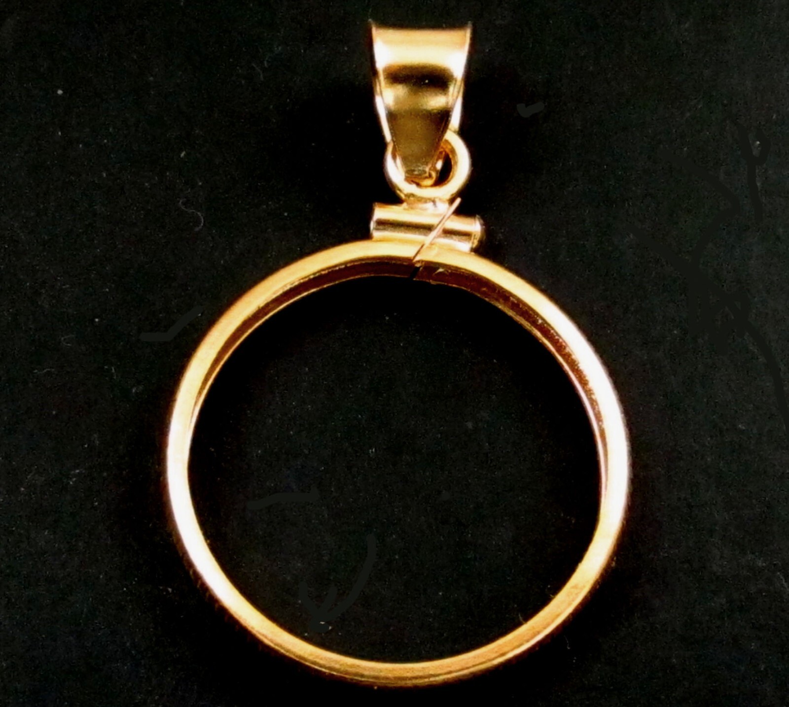 Coin Bezel $5.00 Gold Liberty Coin Edge 14K Gold Filled Soldered Bail New