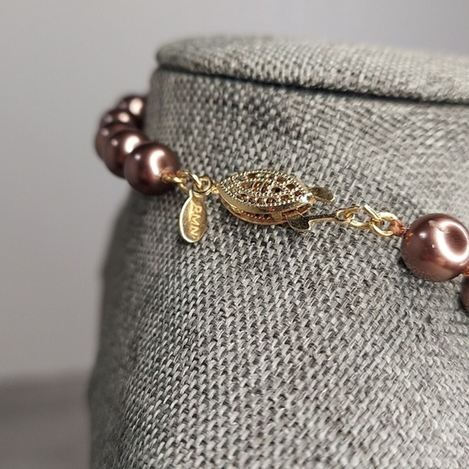 RMN Roman Bronze pearl necklace