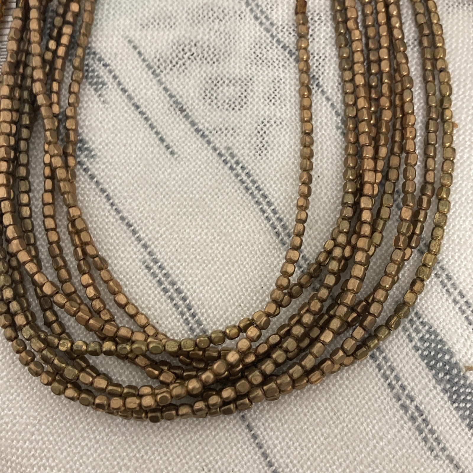 2 A.N.A Necklaces Bronze And Brown Tones