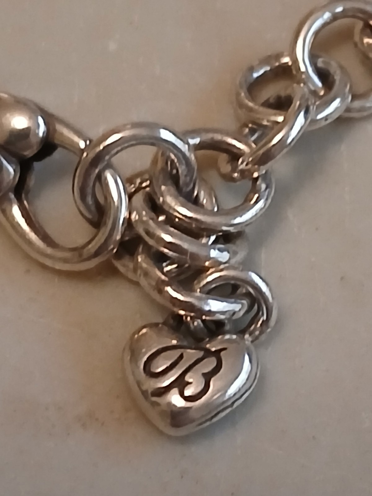 Ladies BRIGHTON SILVER NECKLACE LION COURAGE CHARM PENDANT EXCELLENT CONDITION