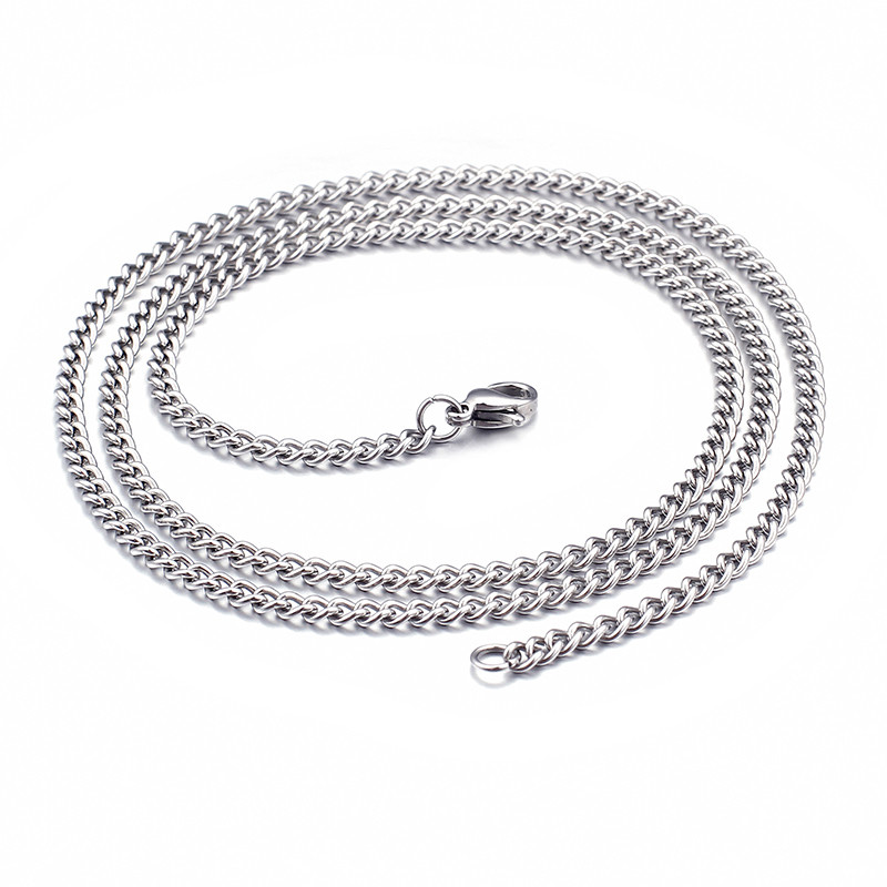 in bulk 5pcs Stainless steel Silver/ gold /black Chain Necklace 1.5mm/2mm 18”