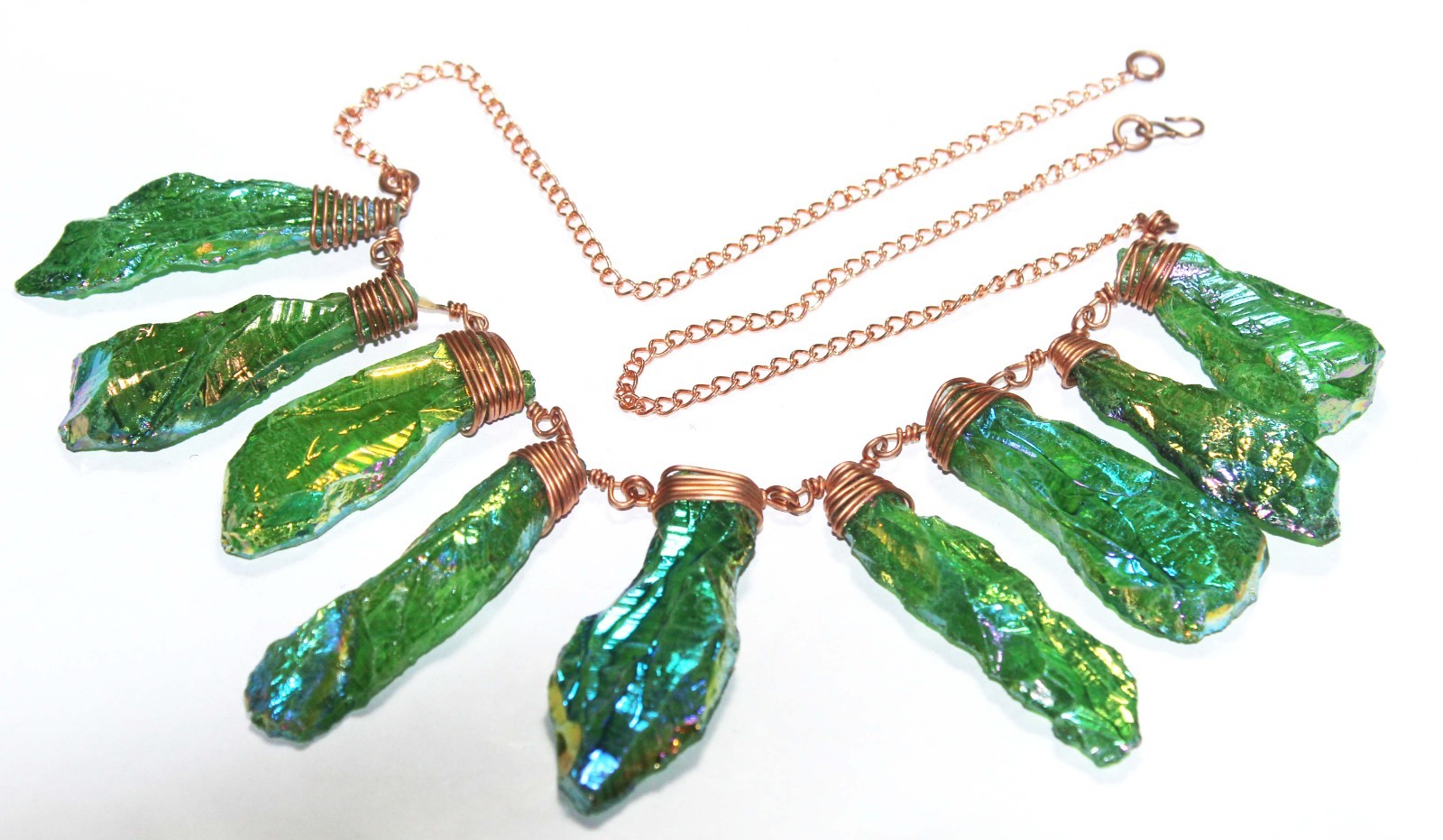 Sunshine Druzy Gemstone Handmade Necklace Jewelry Necklace Size 18 Inches
