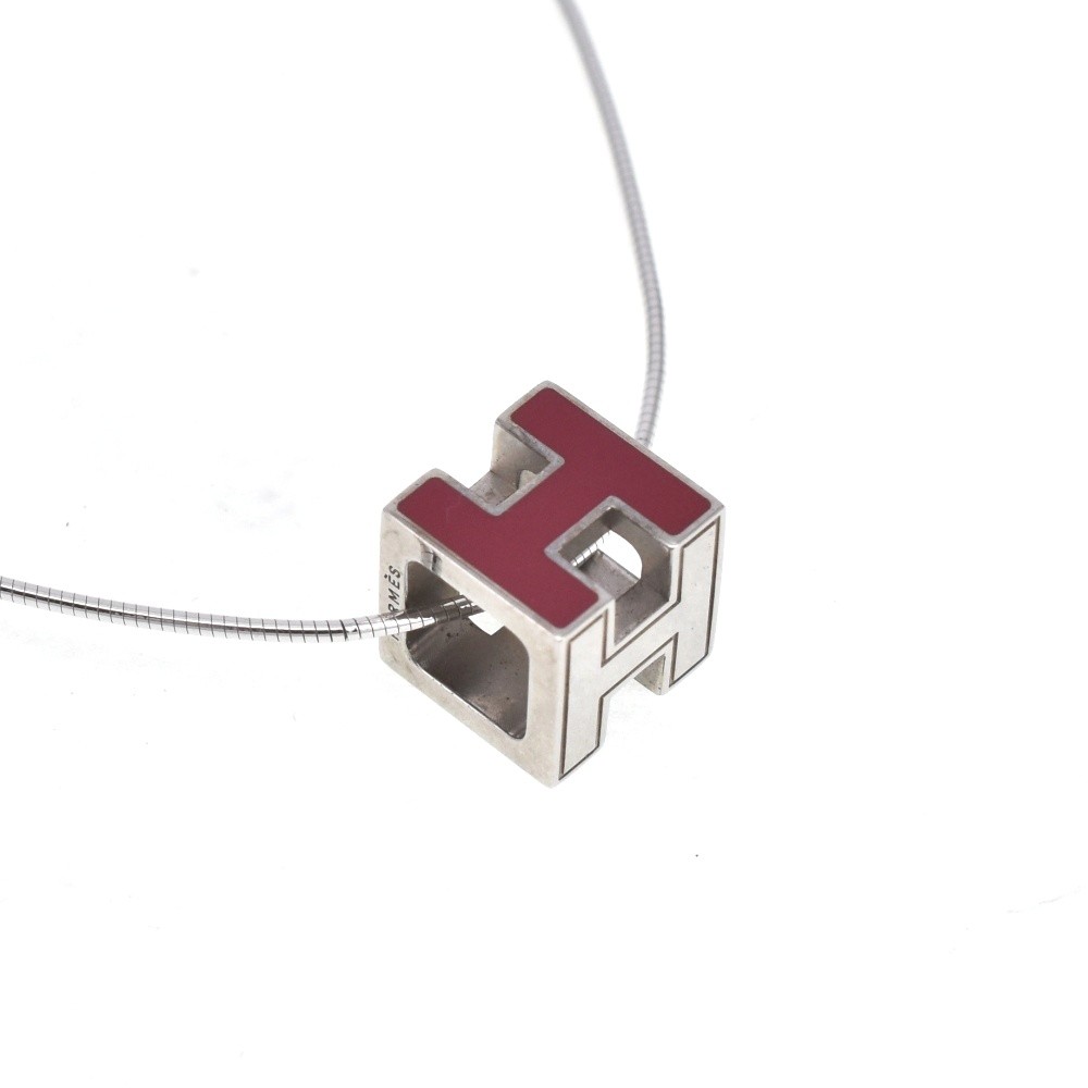 HERMES H cube Necklace New Type Ladies jewelry S#140453