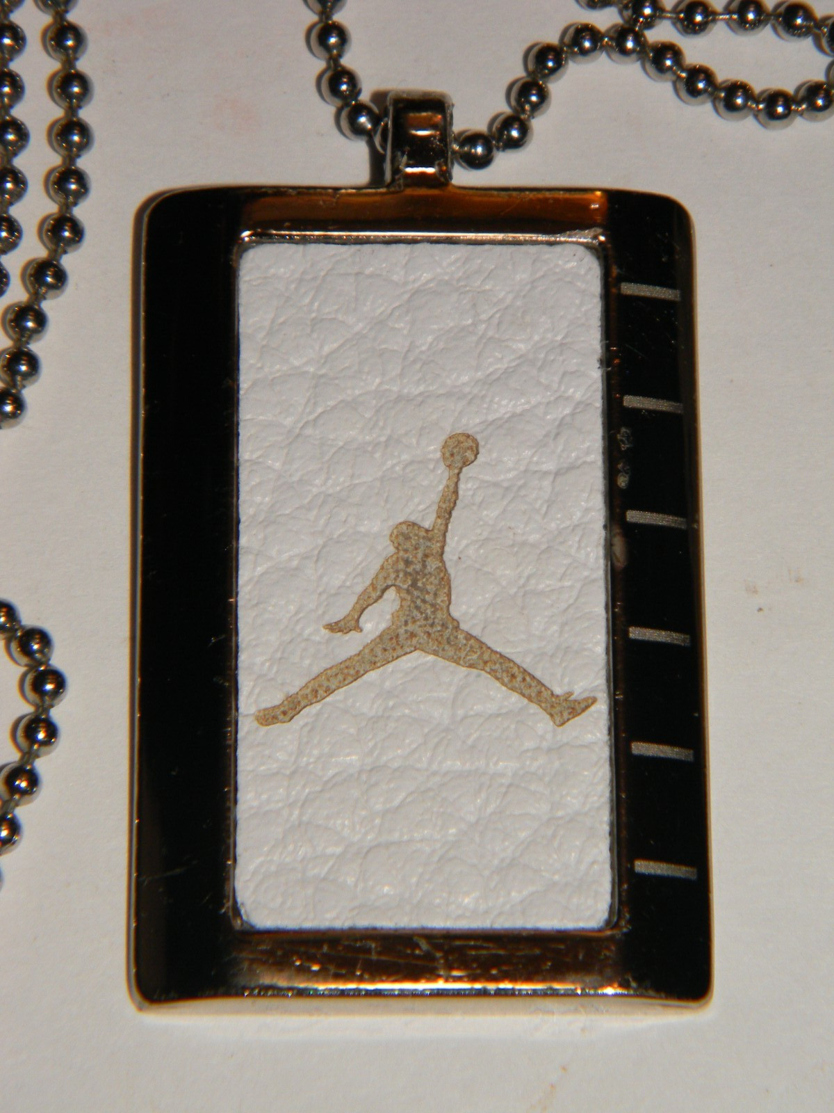 Nike AF-1 Air Jordan Authentic Hang Tag Pendant Necklace Michael Jumping