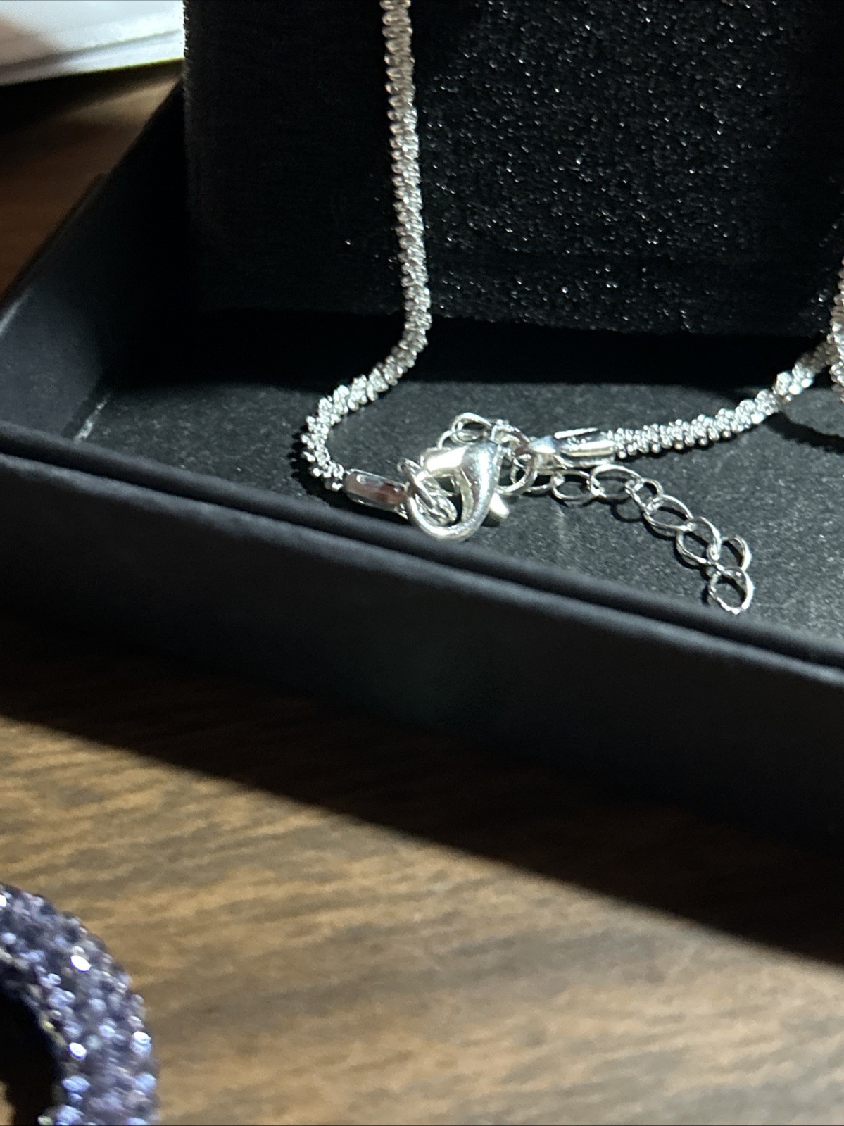 18inch Silver Tone Sparkle Chain Necklace with Lobster Clasp