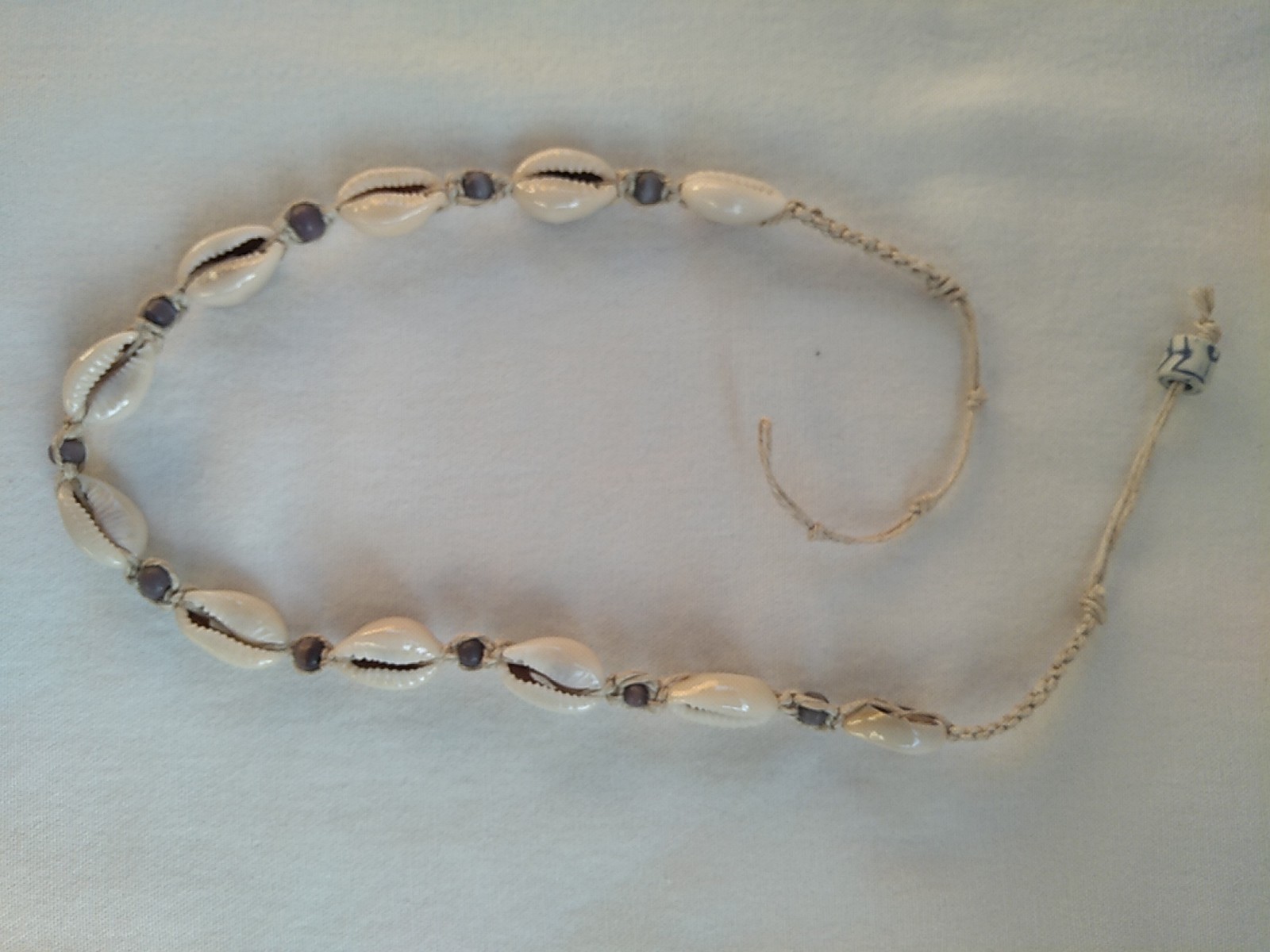 Necklace Surfer Beaded Cowrie Shell Ethnic Tribal Unisex 16″ US Seller New