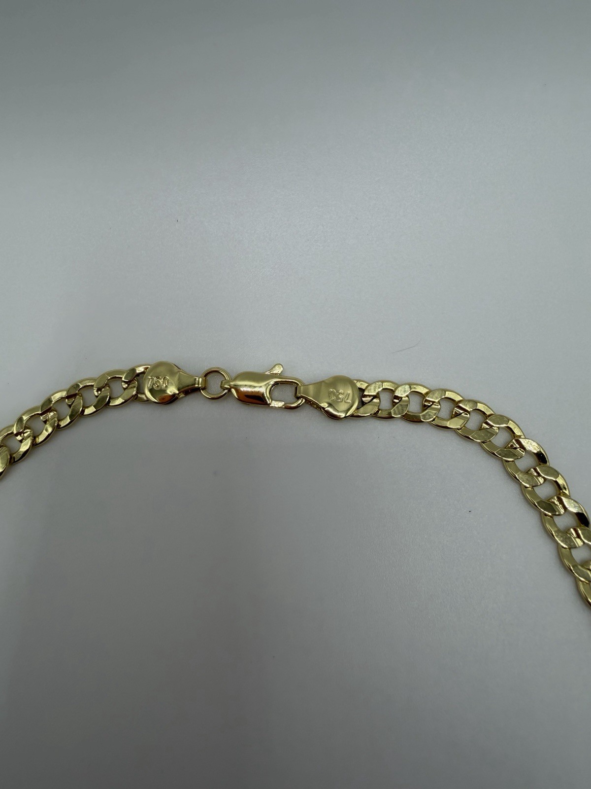 22” 5mm 14K Gold Plated Flat Curb Link Chain Necklace 18g