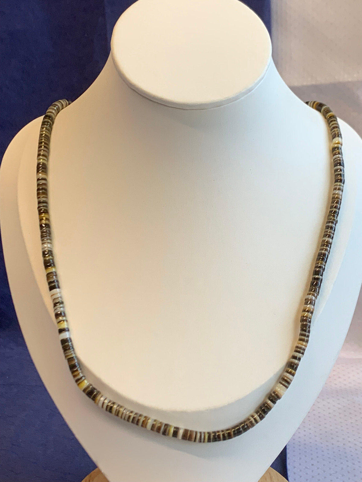 Heishi Shell Necklaces Fashion Jewelry Disc Beads 20.25″ & 17.75″ Crescent Moon