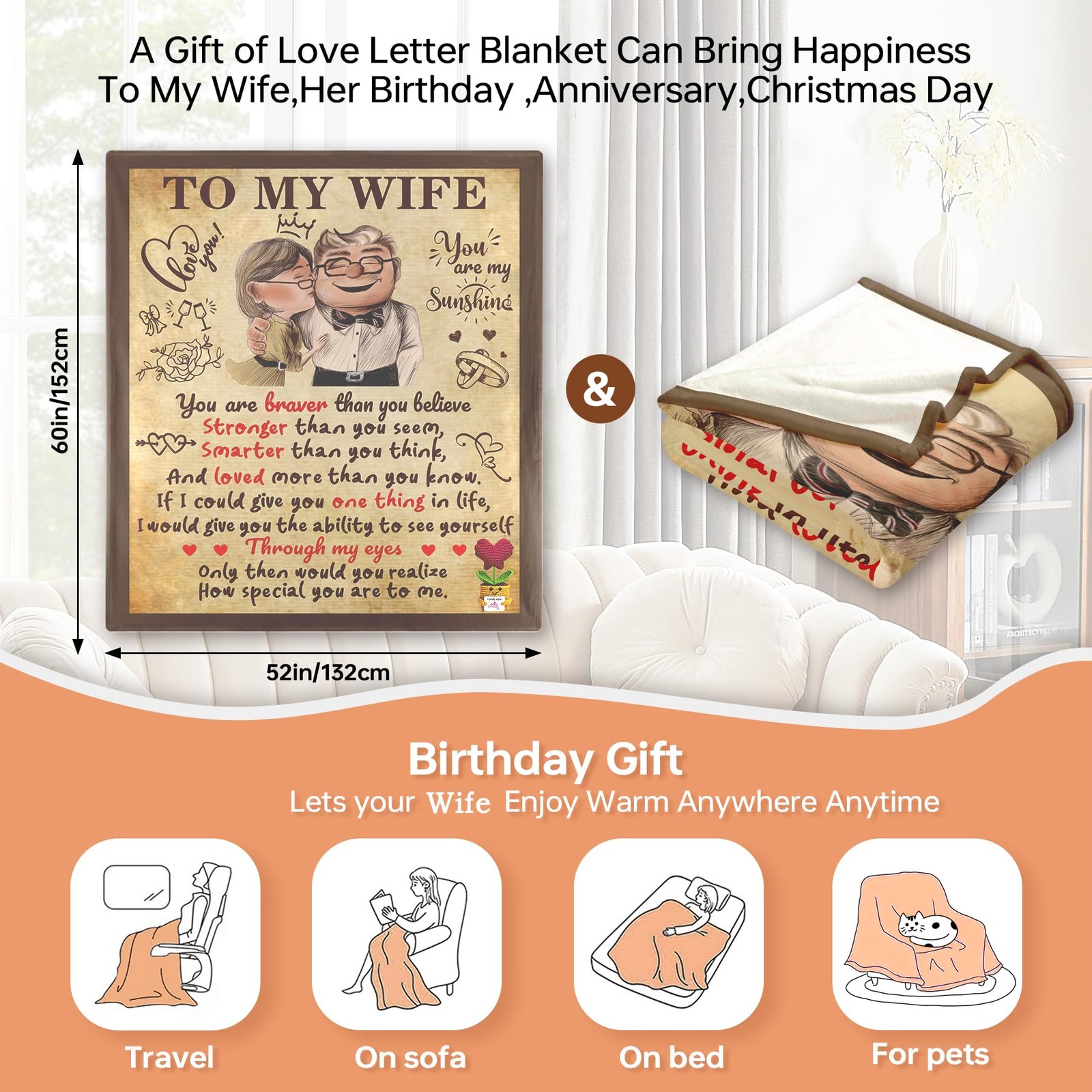 To My Wonderful Wife Valentine Gifts For Her Birthday Anniversary Present Love