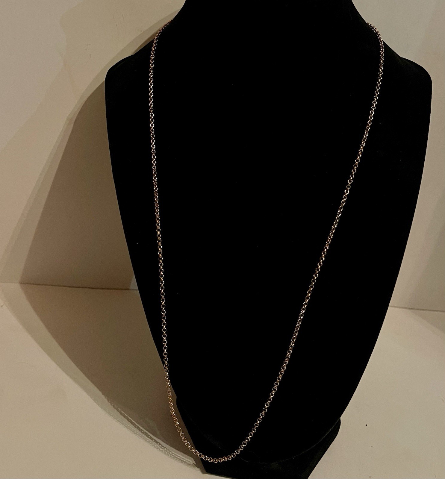 Authentic Origami Owl 24-26” 2mm Rose Gold Tone Rolo Chain – NEW (Ref#104)