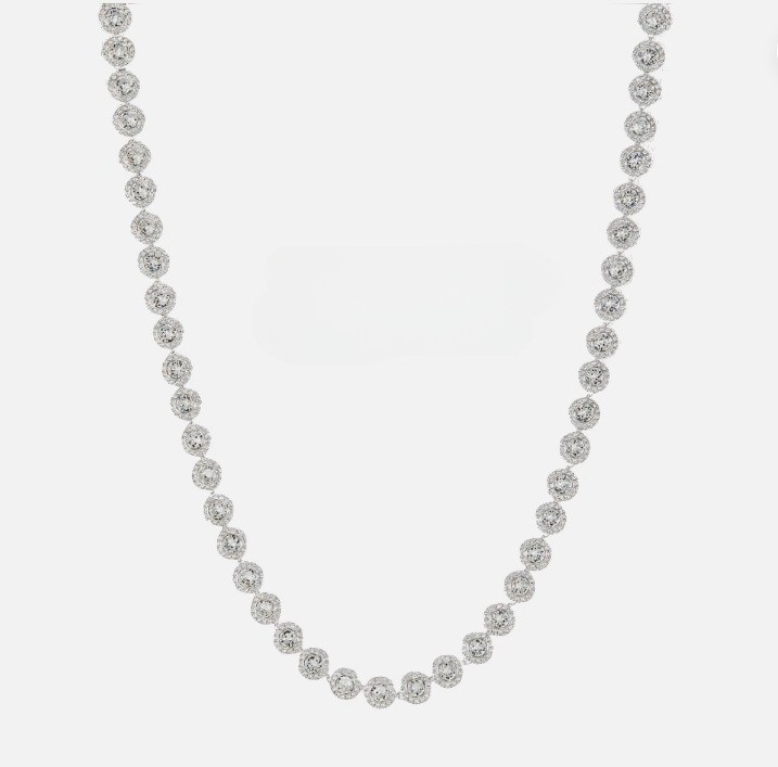 Swarovski Una Angelic Tennis Necklace – Clear Crystal Silver Chain Gift +box US