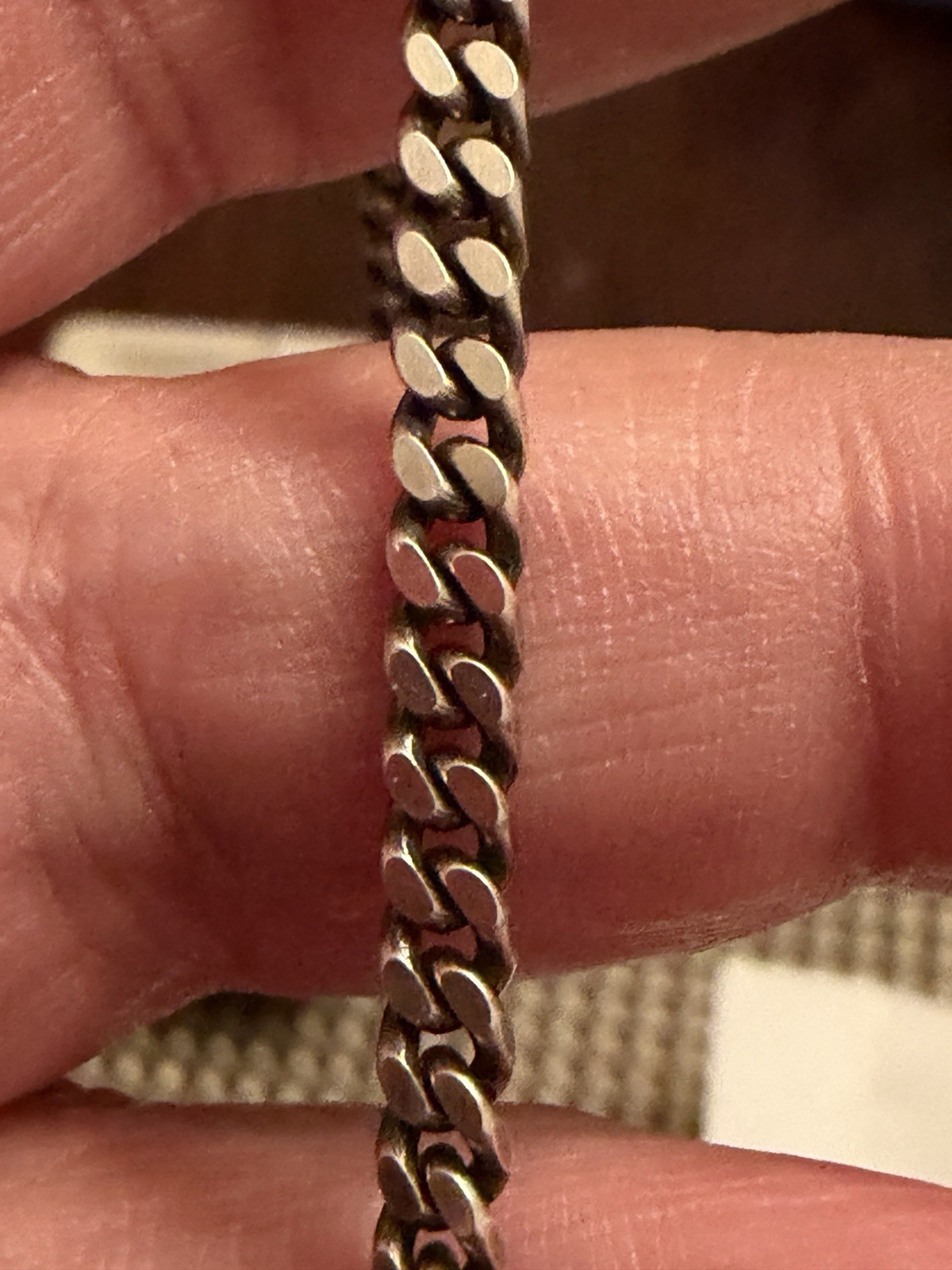 Werkstatt:München Necklace Curb Chain Snap Link (Model M3315SI.00001), 48-cm-50
