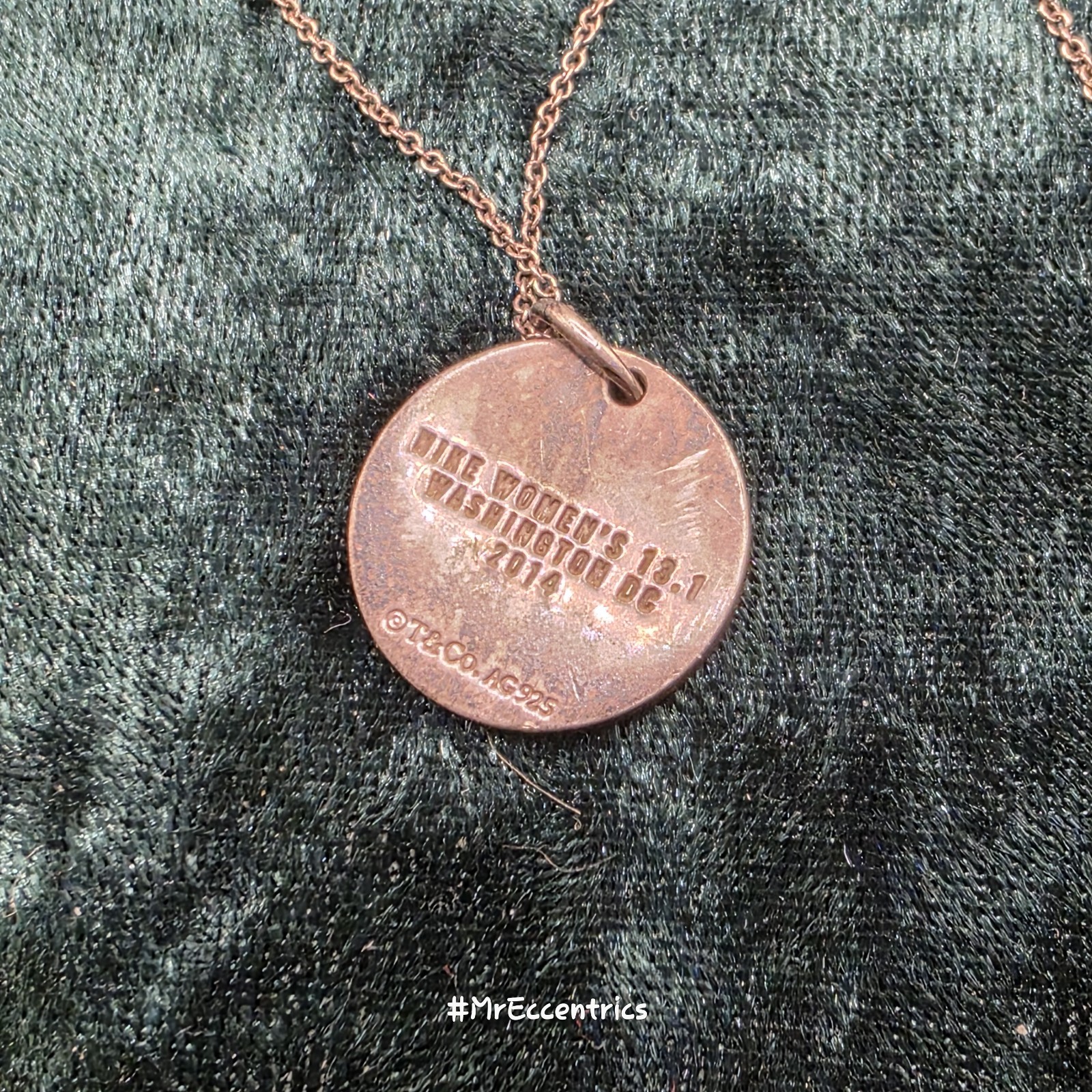 Tiffany & co. Sterling Silver 2014 NIKE Women 13.1 Washington DC Necklace (C163)
